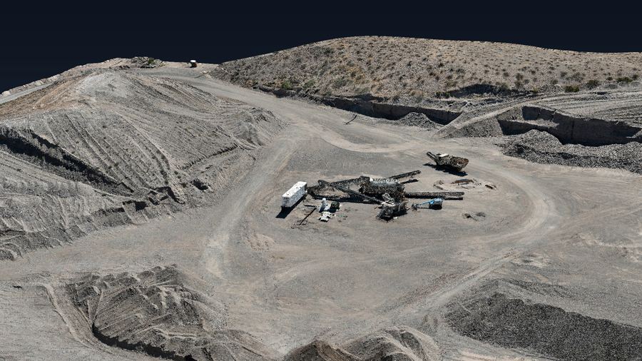 Close range view of the processing plant